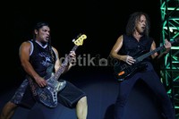 Metallica membakar Jakarta lewat konsernya yang digelar di Gelora Bung Karno, Senayan, Jakarta Selatan. (detikHOT)
