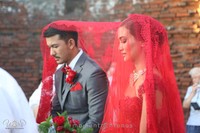 Rio dan Atiqah saat akad nikah di dalam Benteng Martello. (dok. World of Wedding Organizer)