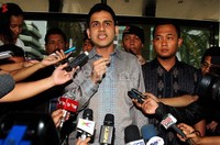 Nazar yang kini menjadi penghuni Lapas Sukamiskin Bandung dipinjam KPK selama tiga hari untuk menjalani pemeriksaan kasus Hambalang dengan tersangka Anas Urbaningrum. Lamhot Aritonang/detikFoto.