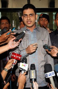 Nazar menyebut dirinya selama menjadi bendahara umum Partai Demokrat, mencari uang untuk pencapresan Anas Urbaningrum. Uang didapat dari fee proyek-proyek. Lamhot Aritonang/detikFoto.