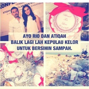 Arumi Nikah Jumat, Heboh Sampah Pesta Pernikahan Rio dan Atiqah