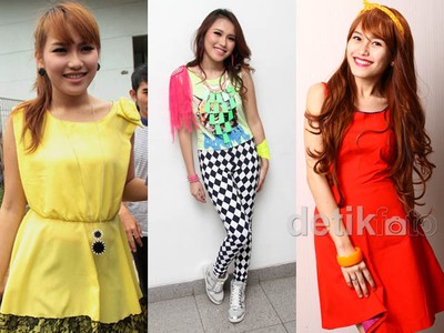 Warna-warni Gaya Ayu Ting Ting