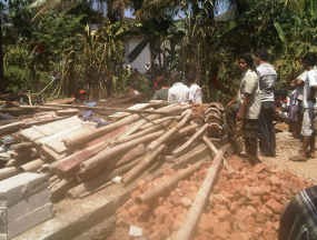 Rumah di Pacitan Ludes Terbakar Saat Ditinggal Nyoblos