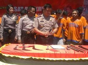 Komplotan Perampas Motor Kepruk Kepala Diringkus