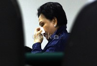 Ratna Dewi Umar, menyebut dirinya menjadi korban dalam perkara korupsi proyek pengadaan alat kesehatan tahun 2006 dan 2007. Lamhot Aritonang/detikFoto.
