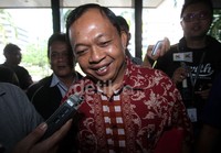 Wayan Koster tiba di gedung KPK, Jalan HR Rasuna Said, Jakarta, Selasa (3/9/2013) pukul 09.30 WIB. Lamhot Aritonang/detikFoto.