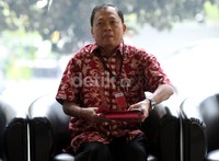 Wayan Koster diperiksa dalam kasus PON Riau dengan ubernur Riau Rusli Zainal. Lamhot Aritonang/detikFoto.