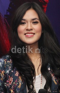 Raisa memiliki rambut panjang yang indah. Gus Mun/detikHOT.