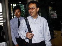 Dicky Kartikoyono diperiksa untuk tersangka Budi Mulya. Lamhot Aritonang/detikFoto.