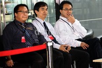 Dicky Kartikoyono datang ke KPK didampingi stafnya. Lamhot Aritonang/detikFoto.