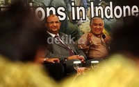 Ketua PP Muhammadiyah Din Syamsuddin memberikan pemaparan.