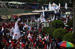 Ribuan Buruh Penuhi Bundaran HI