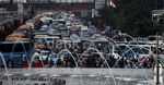 Ribuan Buruh Penuhi Bundaran HI