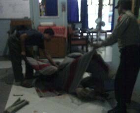 Penjaga Malam Dinas Pertanian Bojonegoro Tewas Terbalut Lakban