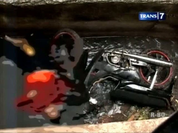 Masuk Parit, Pemotor Tewas