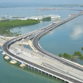 Tol Atas Laut di Bali Dilengkapi Sensor Angin Untuk Keamanan Pengendara Motor
