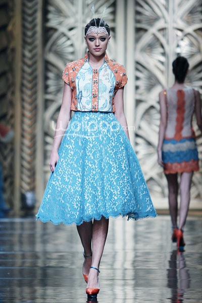 Sebastian Gunawan Trend Show 2014 MODMUSE at Ballroom Hotel Mulia. Senayan. Jakarta. 03 September 2013. [Foto: Mohammad Abduh/Wolipop]