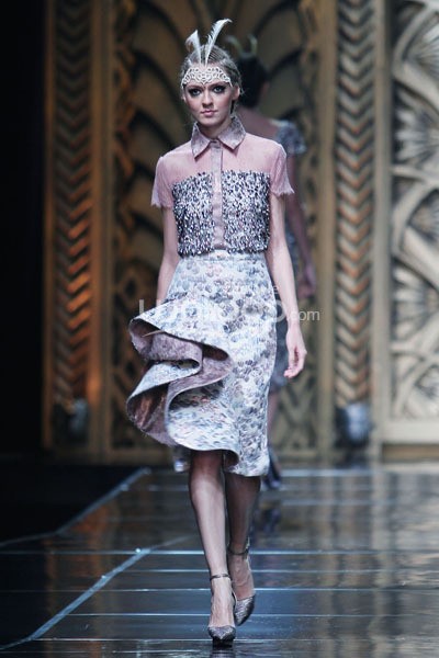 Sebastian Gunawan Trend Show 2014 MODMUSE at Ballroom Hotel Mulia. Senayan. Jakarta. 03 September 2013. [Foto: Mohammad Abduh/Wolipop]