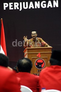 Abraham beberapa kali juga meminta dukungan dari kader PDIP agar membantu KPK memberantas korupsi. Lamhot Aritonang/detikFoto.