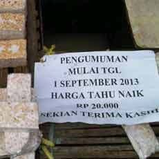 Pedagang Tempe Berencana Naikkan Harga Usai Demo 3 Hari