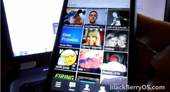 Tampilan daftar teman chat BBM di Android. (kredit foto: screenshoot BlackBerryOS)