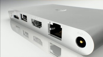     Untuk menghubungkannya ke TV ataupun layar berukuran besar lainnya, gamer cukup menggunakan port HDMI yang terletak di bagian belakangnya. Selain itu, terlihat juga PS Vita TV telah dibekali sebuah port LAN untuk terhubung ke jaringan. Untuk konektivitas WiFi, hampir dipastikan juga telah dimilikinya. (kredit foto: kotaku)