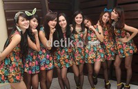 Aksesori rambut mempermanis gaya Bexxa. Gus Mun/detikHOT.