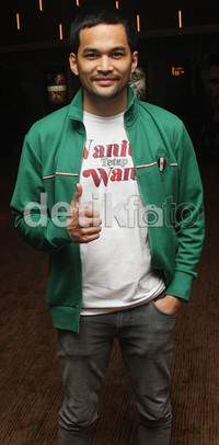 Pose Wisnu di depan kamera. Gus Mun/detikHOT.