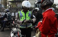 Semua pelajar yang terjaring razia ini tidak memiliki Surat Izin Mengemudi (SIM).