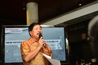 Presiden Direktur PT Toyota Astra Motor, Johnny Darmawan Danusasmita memberikan sambutan. (dok Toyota).
