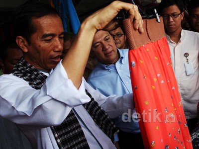 Jokowi Blusukan ke Blok G Tanah Abang