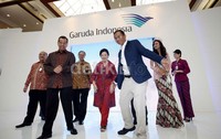 Acara tersebut dibuka oleh Dirut Garuda Indonesia Emirsyah Satar didampingi Menteri BUMN Dahlan Iskan, Dirut BNI Gatot Suwondo, Puteri Indonesia Wulandari dan jajaran direksi lainnya.