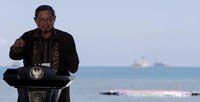 Presiden SBY mengatakan, melalui kegiatan seperti ini, Indonesia menunjukkan pada dunia bahwa negeri ini tidak hanya kaya akan sumber daya kelautan, tetapi juga kaya akan destinasi pariwisata yang sangat mempesona. Abror Rizki/Setpres.