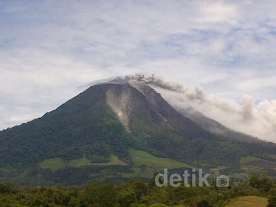 Gunung Sinabung Meletus