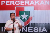 Acara digelar di pendopo kediaman Anas di Duren Sawti, Jakarta Timur, Minggu (15/9/2013).