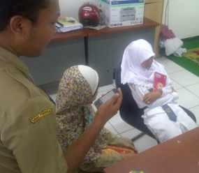 Siswi SMAN Model Terpadu Kesurupan