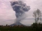 Berastagi Diselimuti Abu Vulkanik Gunung Sinabung