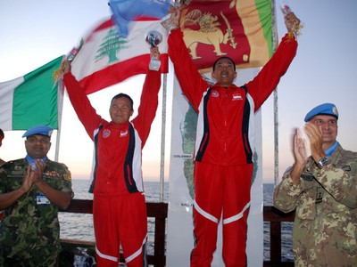 Tim Indobatt Juara Umum Lomba Renang UNIFIL