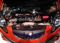Mobil murah Honda ini dibekali dengan mesin i-VTEC SOHC 1.2 liter 4 silinder yang mampu menghasilkan tenaga 88 PS dan torsi 11.1 Kg.m pada putaran mesin 4.500 yang merupakan terbesar di kelasnya.
