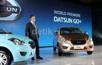 Datsun Go dan Datsun Go+ diperkenalkan di Gandaria City, Jakarta, Selasa (17/9/2013).