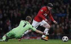 Dalam pertandingan yang berlangsung di Old Trafford, Rabu (18/9/2013) dinihari WIB, Rooney menyumbang 2 gol. REUTERS/Phil Noble.