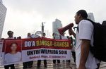 Aksi Solidaritas Jelang Vonis TKI Wilfrida Soik