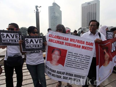 Aksi Solidaritas Jelang Vonis TKI Wilfrida Soik