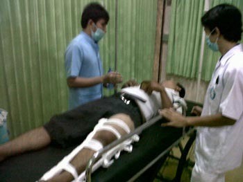 Luka Kaki Brigadir Agung Diduga Ditembak Pelaku Curas