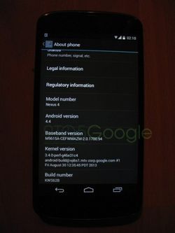 Ini Bocoran Tampang Android 4.4 KitKat