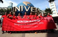 Peserta Telkomsel Goes to F1 Singapore Grand Prix 2013 merupakan pelanggan korporat dan pemenang lelang poin HALO F1 Singapore.