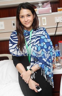 Maia sudah bisa tersenyum. Gus Mun/detikHOT.