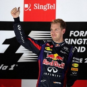 Digeber Vettel, Digoyang Rihanna