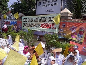 Perwakilan Pendemo Temui Lurah Lenteng Agung