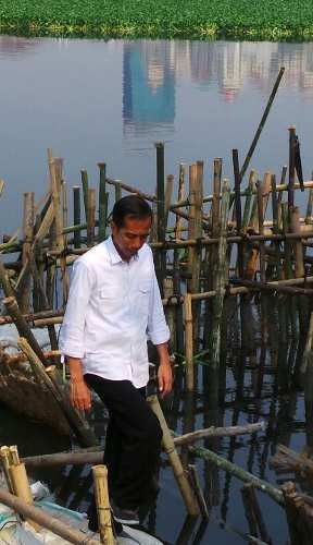 Tinjau Waduk Tomang, Jokowi: Ini Memang Tidak Terawat